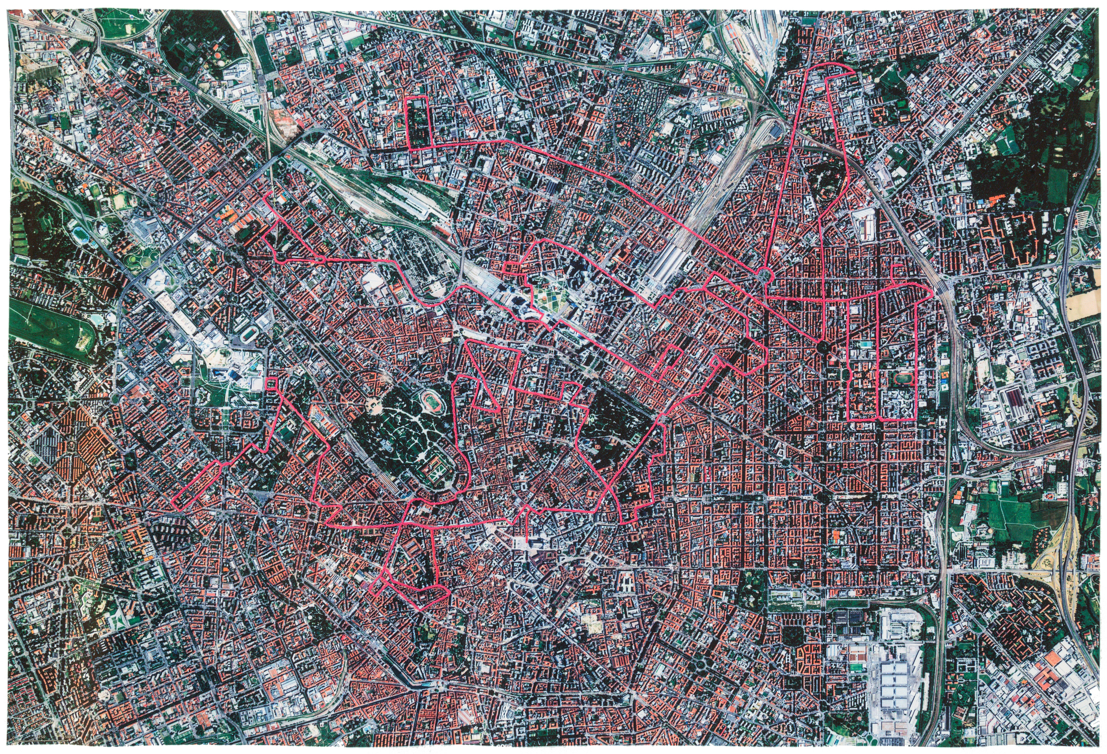 Dono, percorsi, 2020. tessuto ricamato, cm 140x100 